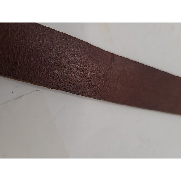 Cole Haan Womens Brown Leather Belt Size Large Made in USA Minimalist Preppy - Picture 5 of 8